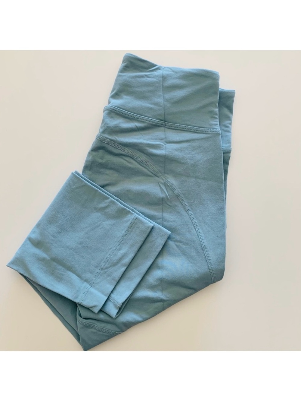 Outdoor Voices Cropped Leggings in Four-Way Stretch - light blue